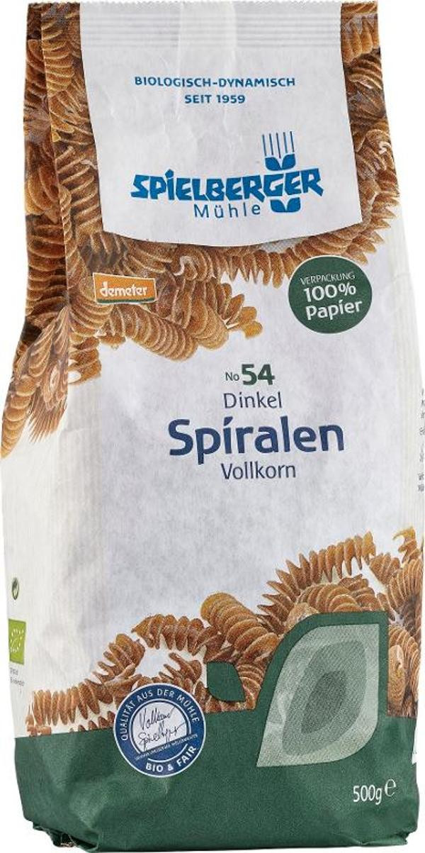 Produktfoto zu Dinkel Spiralen Vollkorn