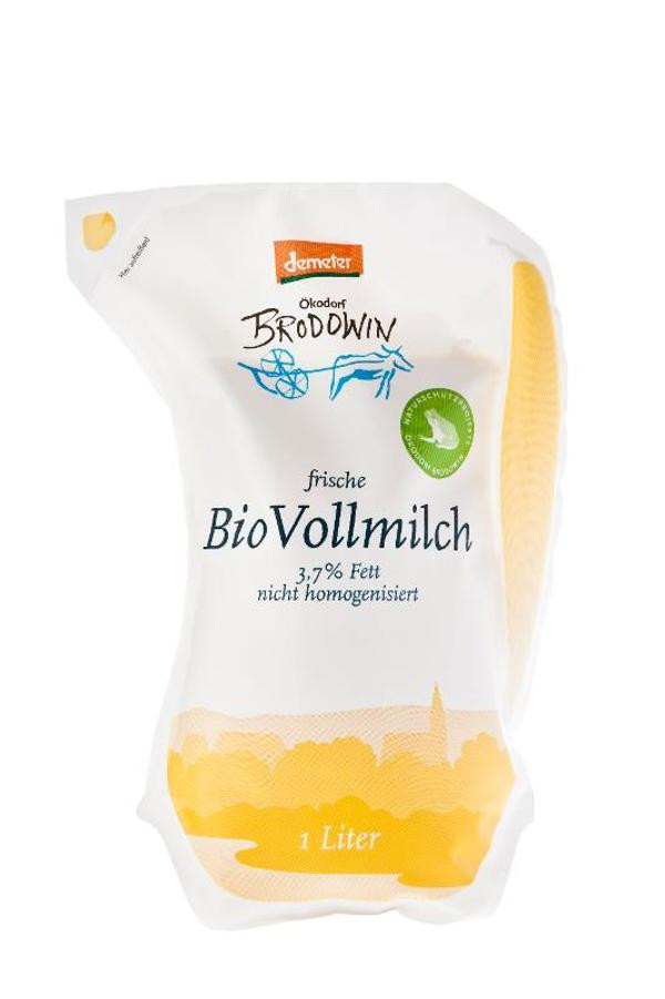 Produktfoto zu Vollmilch 3,8% im Schlauchbeutel, 1 Ltr.