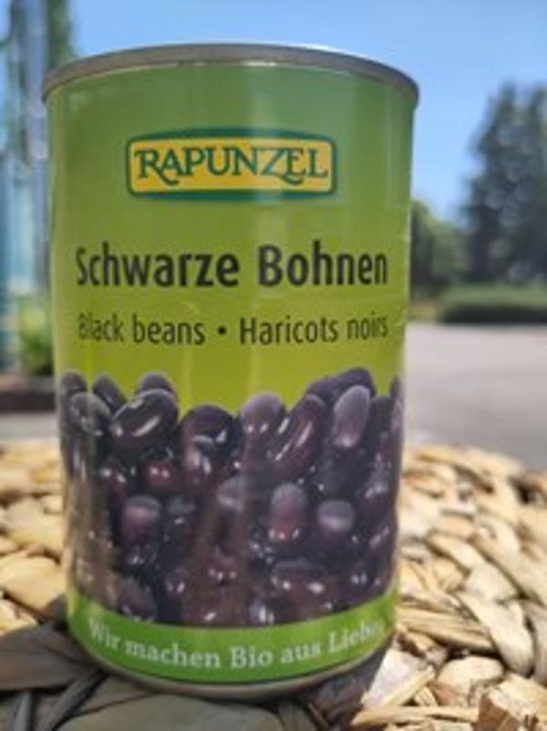 Produktfoto zu Schwarze Bohnen in der Dose 400g