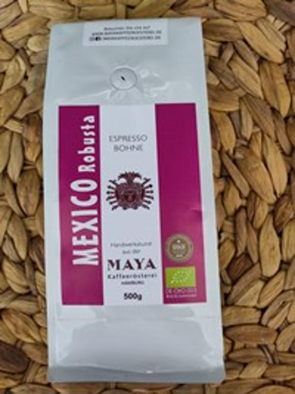 Produktfoto zu Espresso Robusta Mexico 500g ganze Bohnen