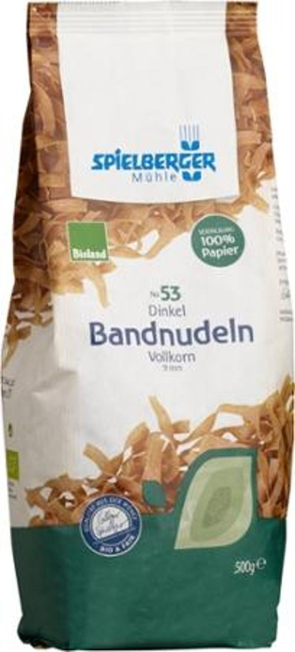 Produktfoto zu Bandnudeln, Dinkel-Vollkorn 500g