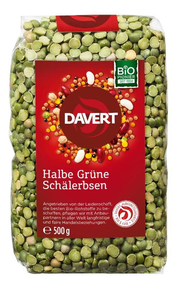 Produktfoto zu Halbe Grüne Schälerbsen, 500g