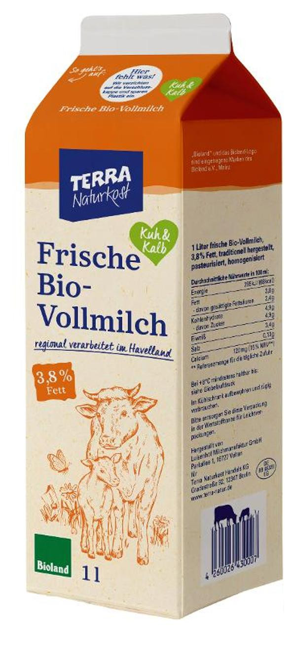 Produktfoto zu Vollmilch Kuh&Kalb, 1Liter