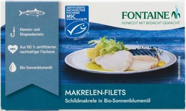 Produktfoto zu Makrelenfilets in Bio-Sonnenblumenöl, 120g