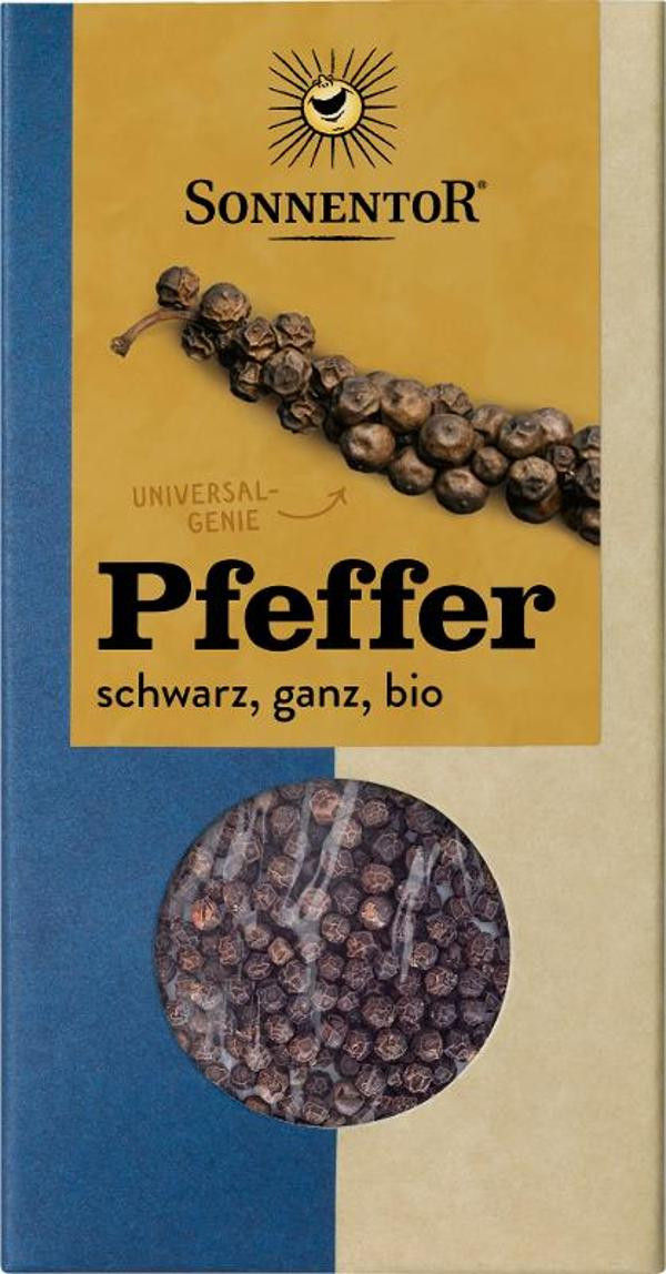 Produktfoto zu Pfeffer schwarz, ganz, 55g